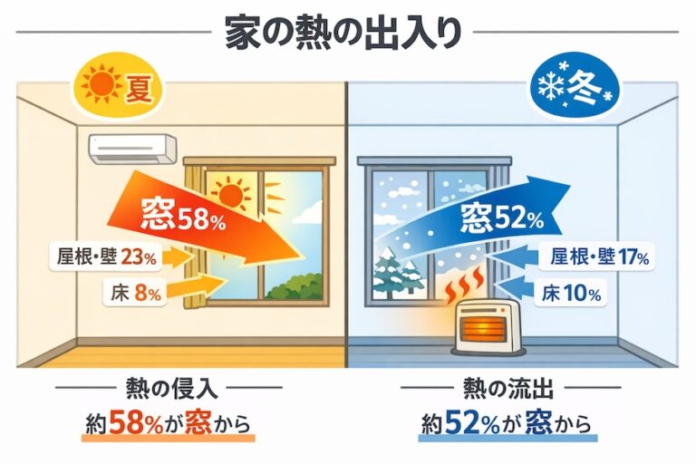 窓の熱の出入り | MADOショップ平塚真土店（株式会社 小林建窓）