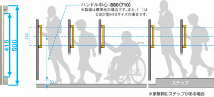 使いやすさに配慮したハンドル・本締錠