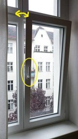 ドイツのホテル窓１